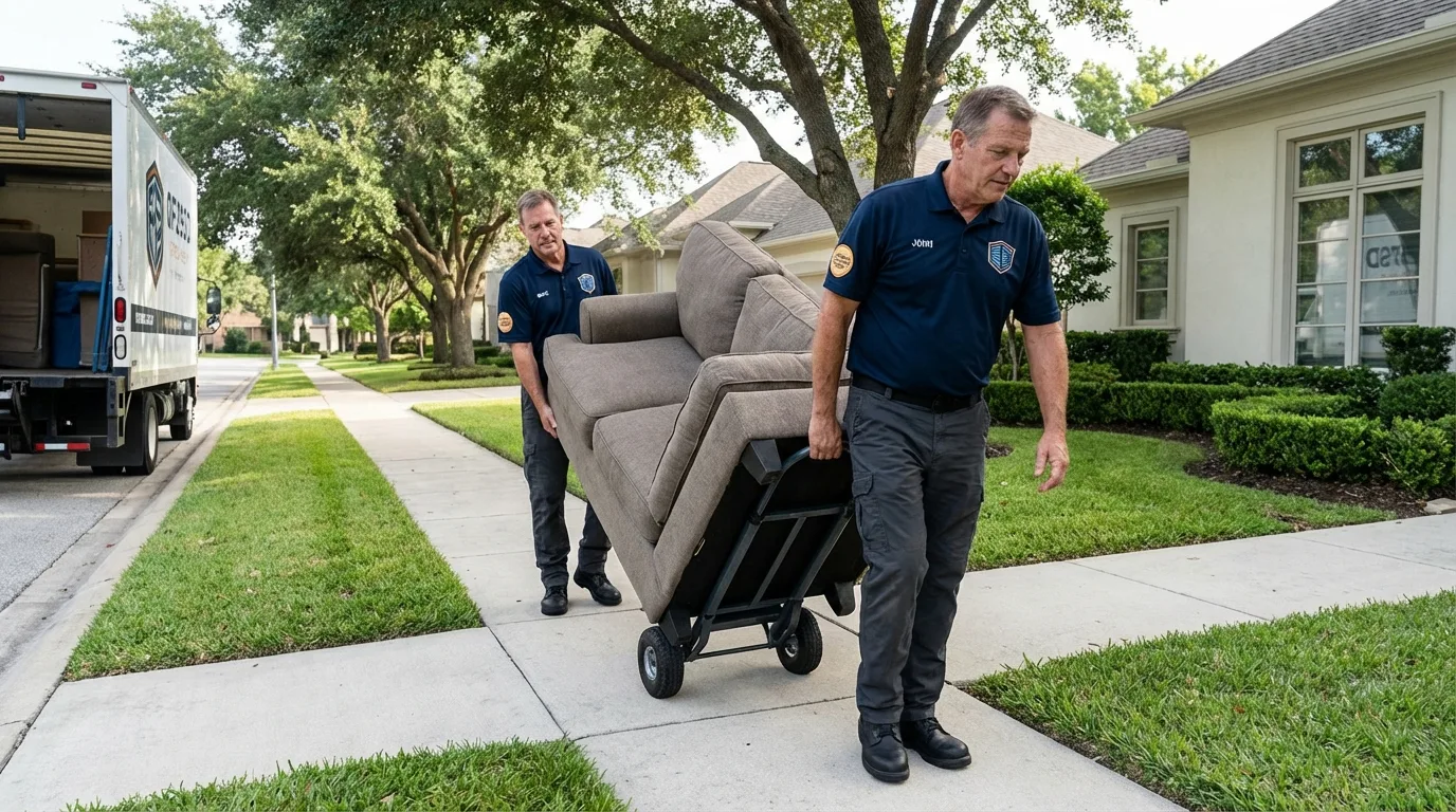 Local residential moving crew loading furniture in Beaver Dam, KY